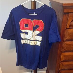 Jordan Blue and Red Graphic Tee